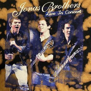 Nick Jonas Brothers Shirt Womens Small Brown Tie Dye Pop Rock Live In Concert